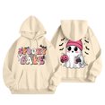 thumbnail image 1 of WEAIXIMIUNG Womens Sweatshirt Graphic Ladies' Letter Printed Hooded Sweatshirt, 1 of 5