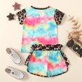 thumbnail image 5 of Gubotare Girls Clothes Sets Baby Girls Casual Clothes Short Sleeve T-Shirt + Bottoms Shorts 2PCS Summer Outfits 4T 5T (Multicolour,4-5 Years), 5 of 9