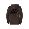 thumbnail image 2 of Gravity Outdoor Co. Zip-Up Hoodie - Dark Chocolate - Black Logo - Large, 2 of 2