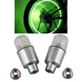 thumbnail image 2 of Kit de 2 luces LED estroboscópicas de neón para válvula de neumático de rueda de coche y motocicleta Verde, 2 of 8