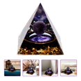 thumbnail image 3 of Pyramid Crystal Pyramids Statue Egyptian Figurine Orgone Energy Shui Feng Model Chakra Ornament Egypt Box Decoration, 3 of 6