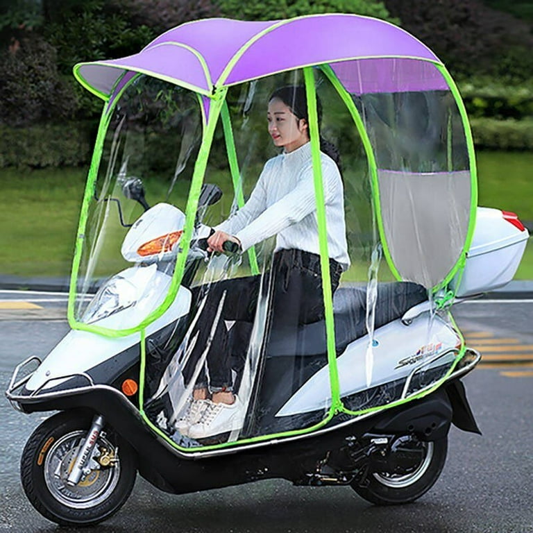 YUANXIN Motorcycle Awning Canopy E Bike Carport Awning Canopy Storage Battery Car Motorcycle Rain Shelter Transparent Umbrella Carport