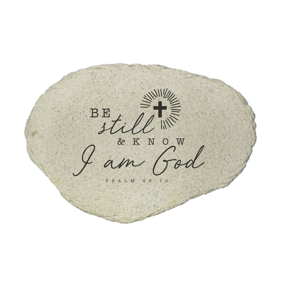 GiftsForYouNow Be Still Flat Garden Stone