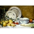 thumbnail image 2 of Weir, J Alden 18x13 Gold Ornate Wood Framed with Double Matting Museum Art Print Titled - Still Life, 2 of 4