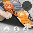 thumbnail image 3 of Naloa Cute Cat Paw Car Foot Mat Set of 4 Pieces - Universal Floor Liner Neoprene Full Set Floor Mats for Cars Trucks SUV, 3 of 7