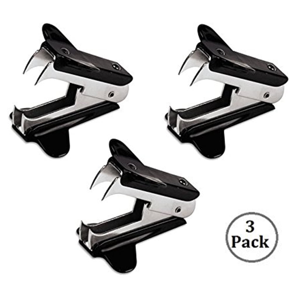 WEKOIL Staple Remover Staple Removal Tool for School Office Home Pack of 3,Black 