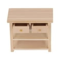 thumbnail image 4 of Gabinete de baño en miniatura, madera de abedul, Vintage, exquisito, Simple, multifuncional, DIY, Mini muebles para casa de muñecas 1/12, 4 of 5