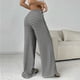 thumbnail image 3 of WILLBEST Pantalones Casuales de Lino Ajustados para Mujer, con Cintura Elástica y Cordón Ajustable para Mayor Comodidad y Estilo. Chica, 3 of 8