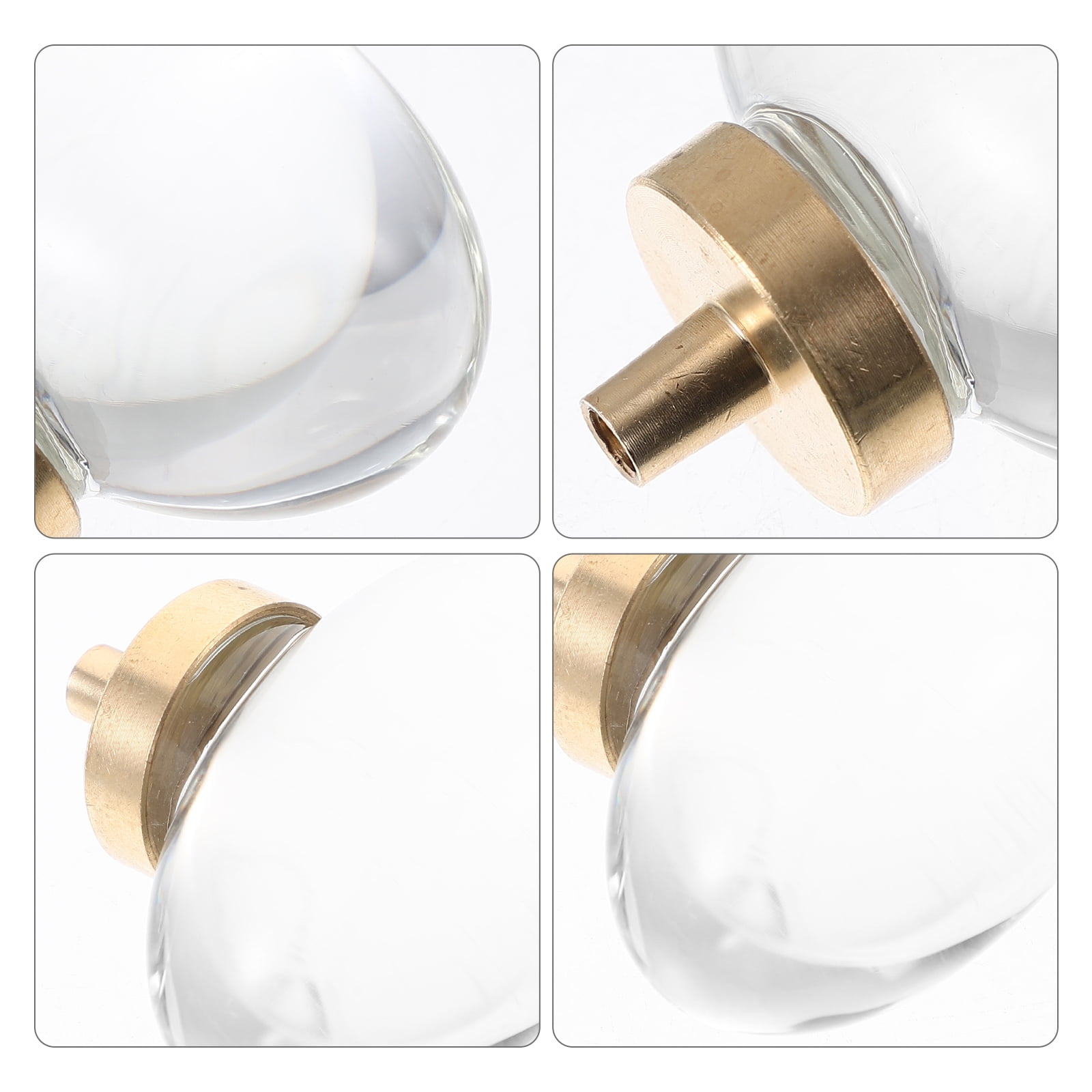 WORGEOUS 3-Piece Crystal Cabinet Knobs Set, Decorative Drawer Pulls, Elegant Door Handles for Vanity and Furniture Hardware