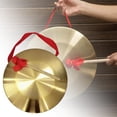 thumbnail image 1 of Instrumento de Gong Perfecl de Latón con Mazo 22cm, 1 of 8