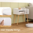 thumbnail image 4 of Giantex 2-Tier Nightstand  w/Open Shelves, End Table Side Table, White, 4 of 8