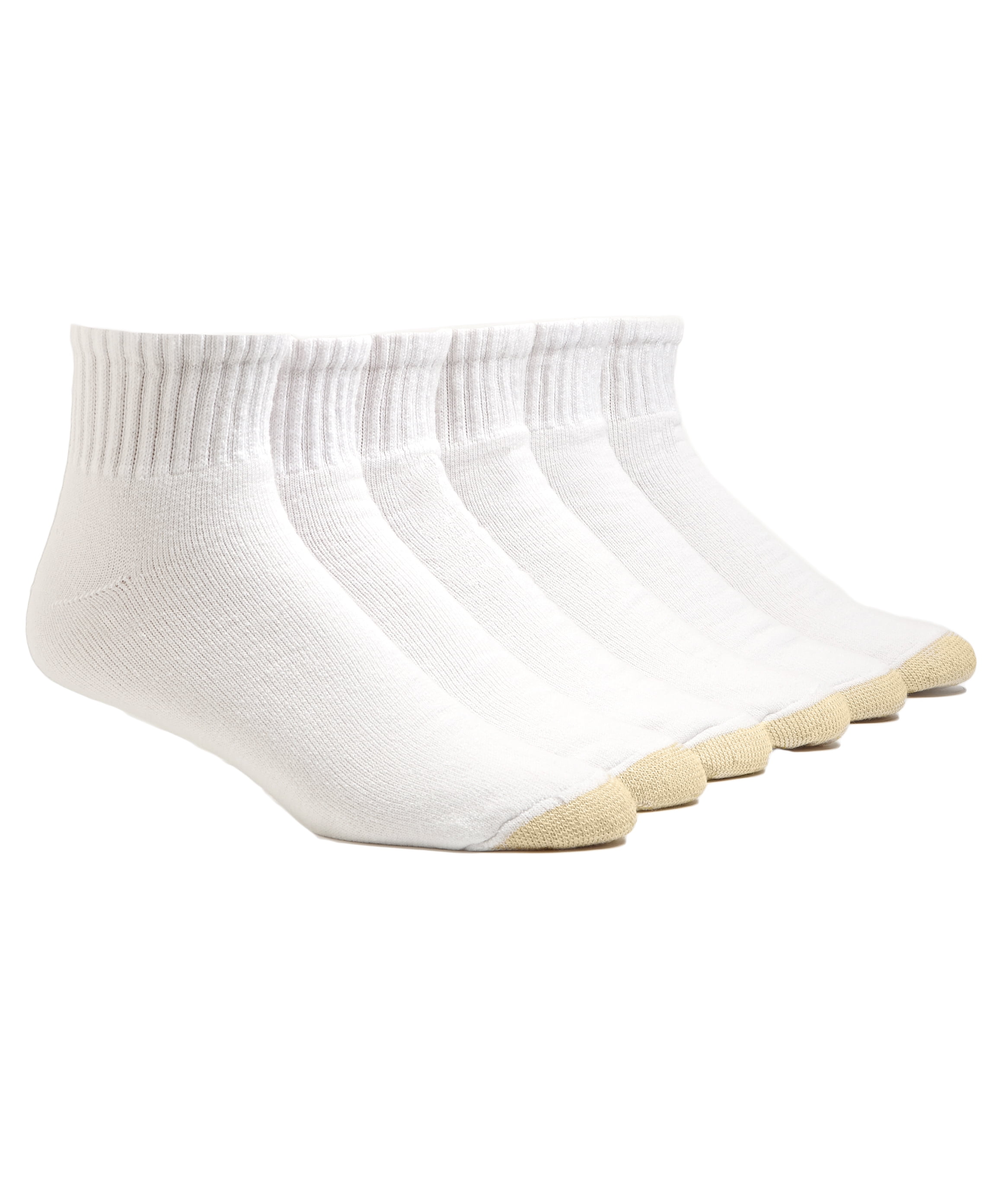 Gold Toe Men's 656p Cotton Quarter Athletic Socks 6-pack Size 6-12