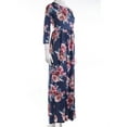 thumbnail image 5 of Inevnen Mommy and Me Matching Maxi Long Dresses Sleeveless Bohemia Floral Dress with Pockets, 5 of 10
