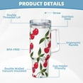 thumbnail image 5 of KLL Cherry Print 40oz Stainless Steel Insulated Car Cup Coffee Mug with Spillproof Lid - Keep Your Drink Hot or Cold on the Go, 5 of 8