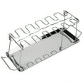 thumbnail image 2 of Barbecue Accessories,Chicken Wing Leg Rack Chicken Leg Rackwith Bakeware Vertical Roaster Standwith Bakeware High-Intensity Output, 2 of 8