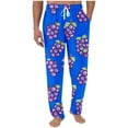 thumbnail image 2 of Styesk Men's Pants Men Printing Elastic Waist Draw Rope Pocket Full Length Pants, 2 of 5