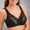 Black, variant on Joau Front Closure Wire Free Bras for Women, Plus Size Floral Lace Seamless Full-Coverage Comfort Push Up Bra Lightly Lined Breathable Bralettes