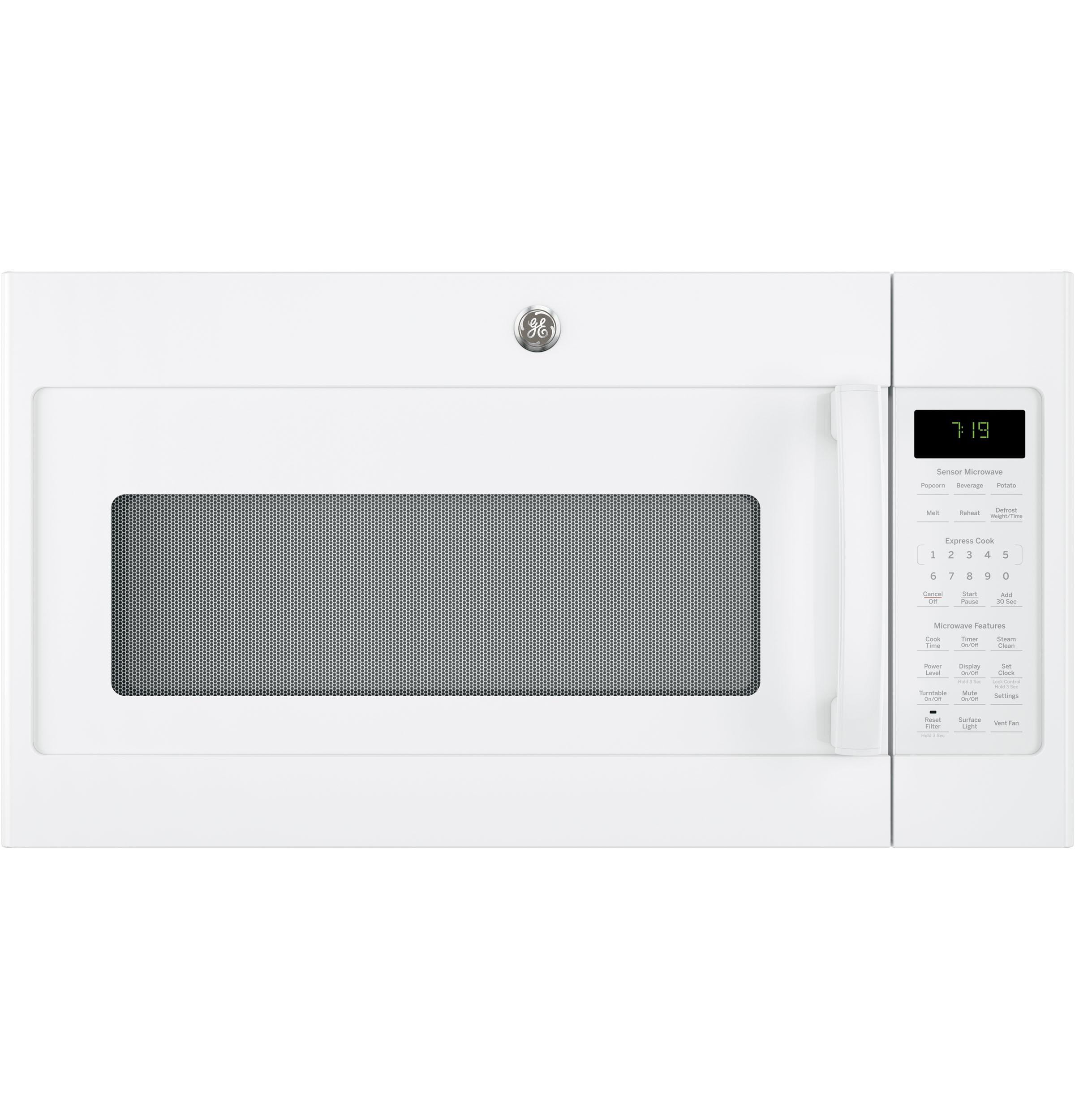 GE Appliances JNM7196DKWW 30 Inch Over the Range 1.9 cu. ft. Capacity Microwave Oven White