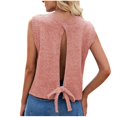 thumbnail image 6 of FAIWAD Sweater Vest for Women Casual Solid Color Crewneck Cap Sleeve Knitted Pullover Casual Trendy Sweaters, 6 of 9