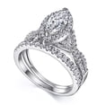 thumbnail image 5 of 925 Sterling Silver Bridal Ring Sets, 1CT Marquise CZ Engagement Vintage Promise Rings Curved Wedding Bands for Women, 5 of 5