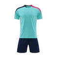thumbnail image 4 of felwors Kids Soccer Jersey Set Training Team Uniform Shirt and Shorts(11-12 Years,Sky Blue), 4 of 4