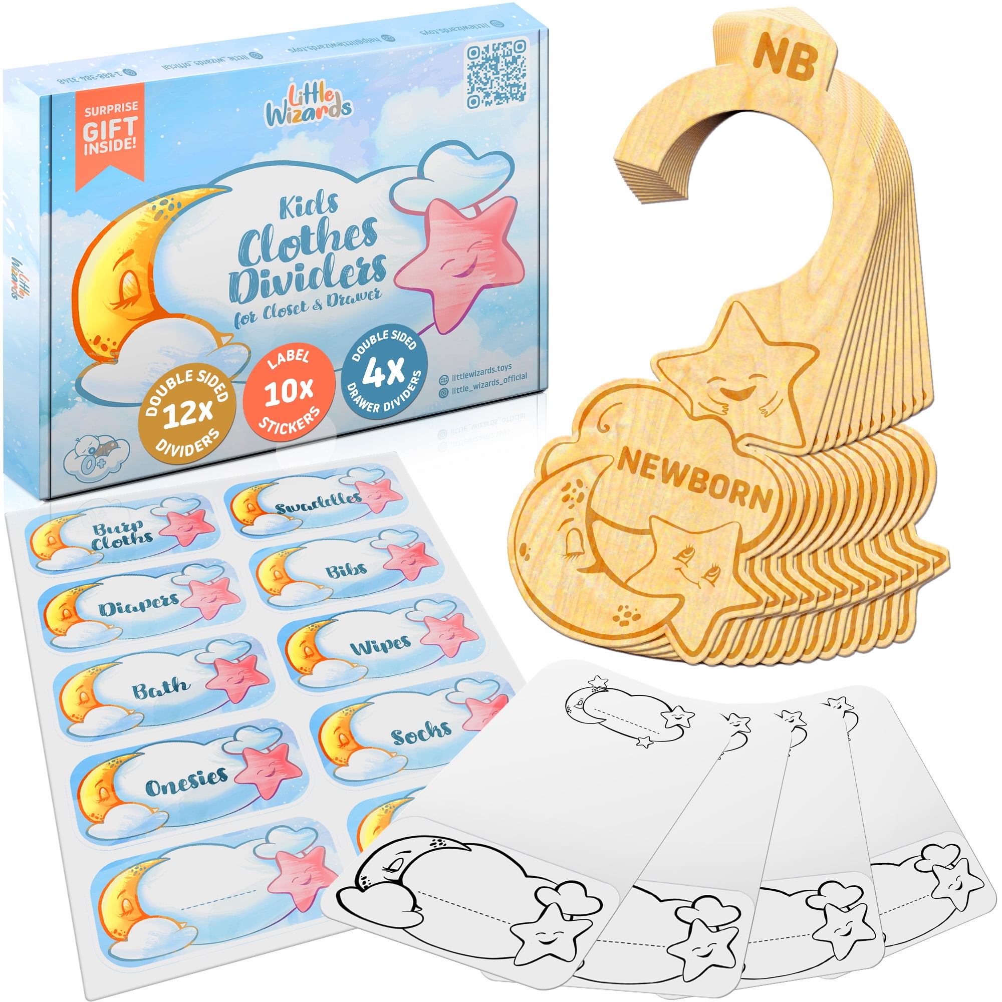 28 Pcs Baby Closet Dividers & Baby Clothes Organizer Baby Clothes