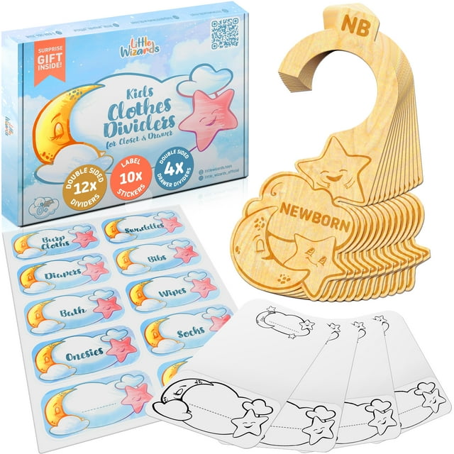 28 Pcs Baby Closet Dividers & Baby Clothes Organizer Baby Clothes