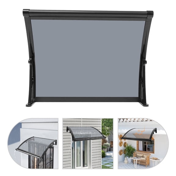 Rain Cover for Doors and Windows, Awning for Door Window, Front Door Canopy for  Balconies, Windows, Patios, Garages, Store Windows, and More (32.28*24.4*5.9 in)