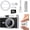 Black, variant on HOTU Mini Digital Camera, Y2K Pocket-Size , 2MP 1080P Small Camera with 32GB Card, Video Recorder with Long Life for Travel, Party and Vlog (Black)