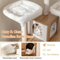 thumbnail image 6 of Auranook 68" Large Cat Tower w/ 3 Padded Perches Condo Sisal Scratching Posts & Ramp, 6 of 8