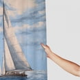 thumbnail image 3 of Creowell Sailboat Ocean Sky Modern Waterproof Shower Curtain for Country Cottage & Farmhouse Bathroom Decor with Hooks 69x72, 3 of 7