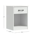 Mainstays Ardent Nightstand with 1 Drawer, White