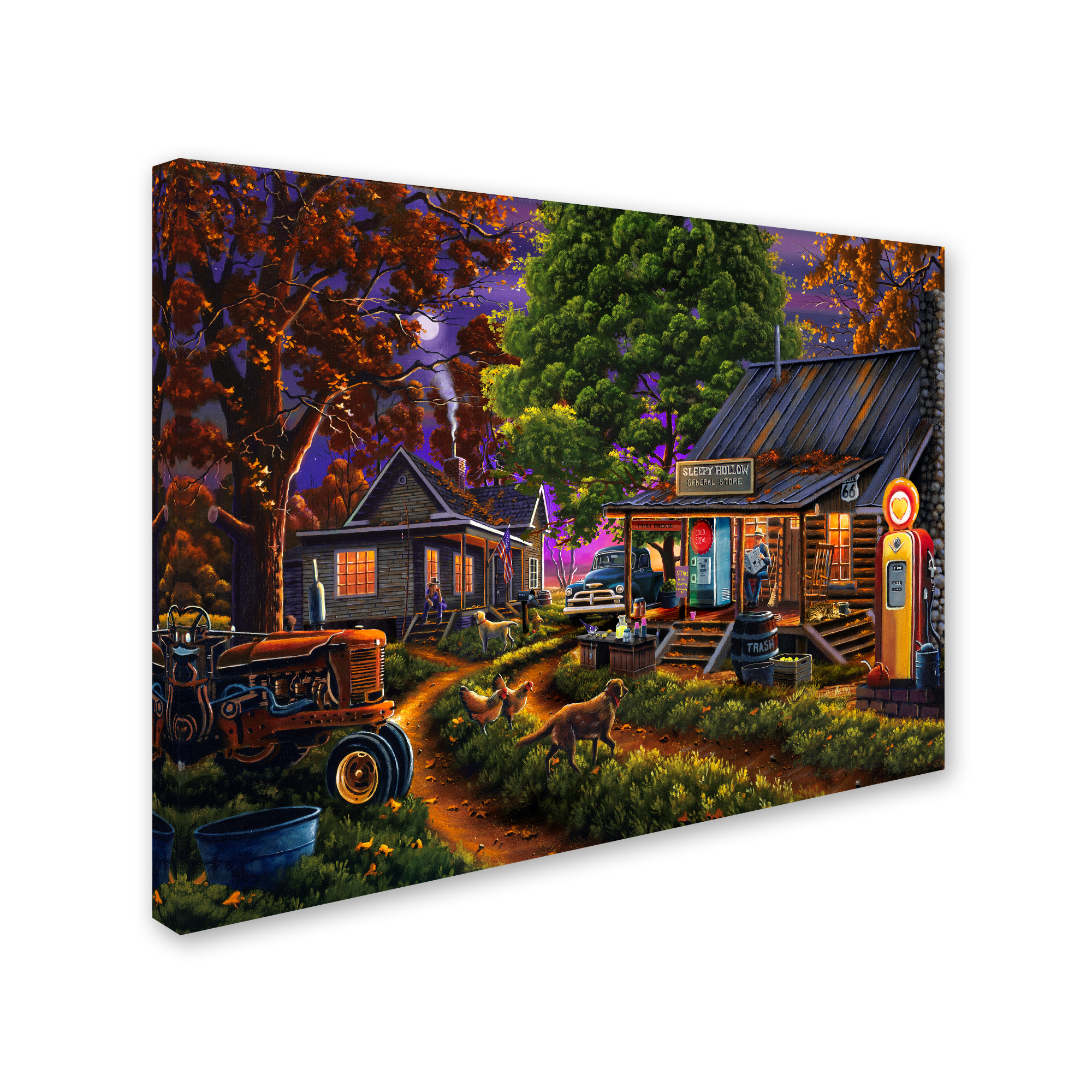 Trademark Fine Art 'Sleepy Hollow General Store' Canvas Art by Geno Peoples