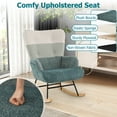 thumbnail image 6 of Gymax Nursery Rocking Chair w/ Ergonomic Armrests & High Backrest Side Pocket, 6 of 9