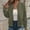 Army Green, variant on Yteetum Jackets for Women Spring and Fall Casual Solid Color Long Sleeve Zip Up Jacket Coat Ladies Leisure Loose Comfy Fall Round Neck Lightweight Elegant Office Work Jacket Outwear XXL