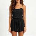 thumbnail image 3 of yillto Womens Cami Pajama Sets 2 Piece Cute Pjs Soft Tank Top Elastic Waist Shorts with Pocket Camisole Lounge Set, 3 of 7