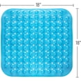 thumbnail image 5 of 18x18 Bathtub Mat, Reliable Slip Protection for Shower, BPA Free, Latex Free, DEHP Free, Drain Holes to Prevent Water Buildup, Blue (Pack of 35), 5 of 5