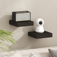 thumbnail image 2 of Furinno TANNA Set of 2 9x9 2" Thick Wall Shelf Invisible Bracket Tobacco Oak, 2 of 4