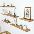 thumbnail image 3 of Hidden Shelf Bracket Wall Shelf Bracket Invisible Bracket 6pcs Nail Bracket Partition Support Board Fixing (Coffee), 3 of 5