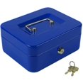 thumbnail image 1 of Locking Medium Steel Cash Box with Money Tray,Lock Box, 1 of 6
