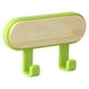 thumbnail image 3 of 10 piezas de soporte para cuna montado en la pared, parte trasera adhesiva de madera resistente, colgador de llaves multifunción para 2 Ganchos Verde, 3 of 9