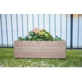 thumbnail image 3 of Zylina Modern Indoor/Outdoor Trough Planter Collection - Long 30" X 12" X 12" for Patios, Decks, Atriums, Balconies and Indoor Rooms, 3 of 9