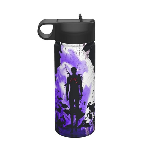 Solo Leveling Fashion 18 Oz Insulated Sports Water Bottle, Stainless Steel Tumbler With Straw Cap Unisex