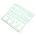thumbnail image 2 of 2pcs Drawing Templates Rulers Circle Template Circle Stencil Geometric Stencils Drafting Tools Circle Drawing Tool Drawing Templates, 2 of 8