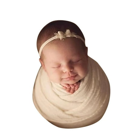 

Dadaria Baby Girl Newborn Essentials Newborn Photography Baby Photography Elastic Wrap Prop Outfits White Boys Girls
