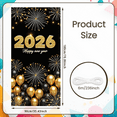 thumbnail image 4 of Golden Design New Year Banner 2026 Festive Crown Decoration Celebration Event for Indoor Party Holiday Festivity, 4 of 9