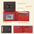 thumbnail image 2 of Cartera RUNBOX RFID de piel para hombre y mujer con 2 ventanas de identificación, 2 of 7