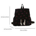 thumbnail image 3 of Weebloom Strawberry School Backpack For Kids Girls Elegant Large Capacity Casual Backpack For Fall Winter Versatile Daypack Bookbag Elementary Middle School Black, 3 of 3