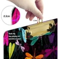 thumbnail image 4 of FMSHPON Colorful Dragonfly Floral Clipboard Hardboard Wood Nursing Clip Board and Pull for Standard A4 Letter 13x9 inches, 4 of 8