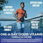 Tropical Oasis Daily Mega Multivitamin for Men, Liquid Vitamin Supplement to Support Heart and Prostate Health for Energy & Metabolism and Immunity, 32 fl oz, 32 Servings